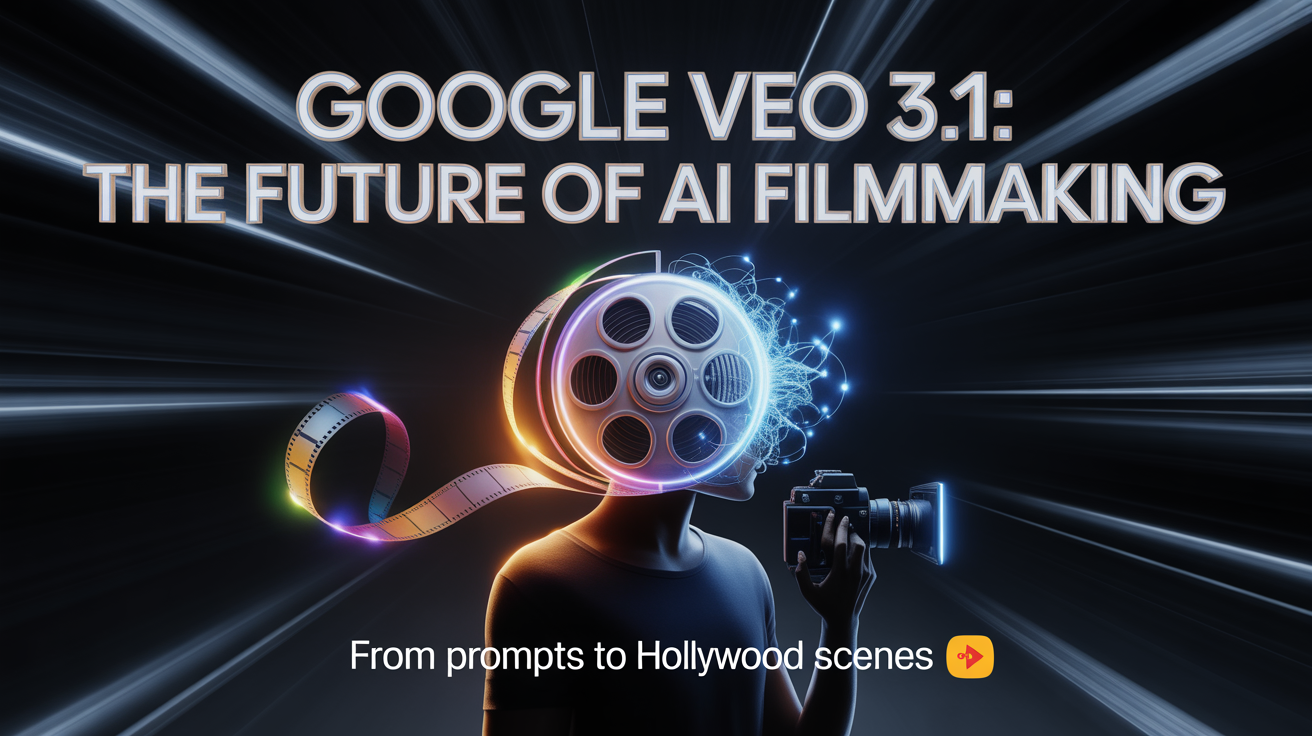 Conceptual visualization or example output of Google's Veo 3.1, highlighting its capabilities in high-quality, text-to-video artificial intelligence generation.