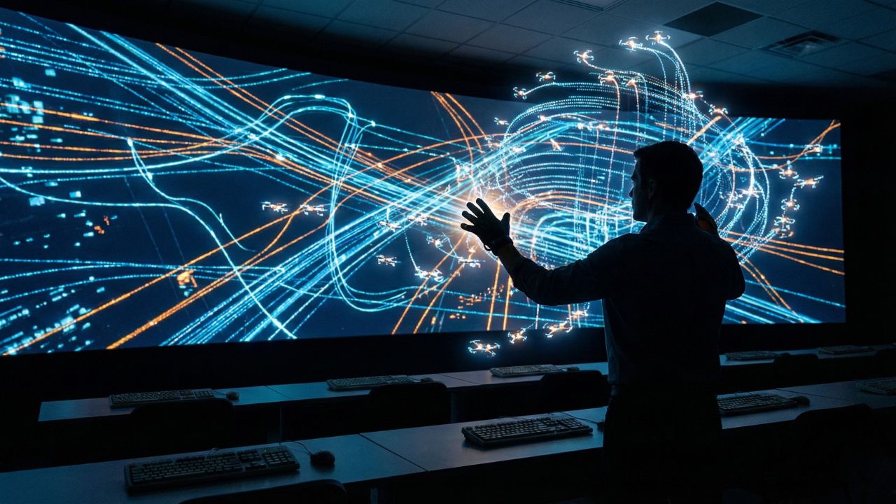 A software engineer orchestrating multiple AI agents to build complex systems