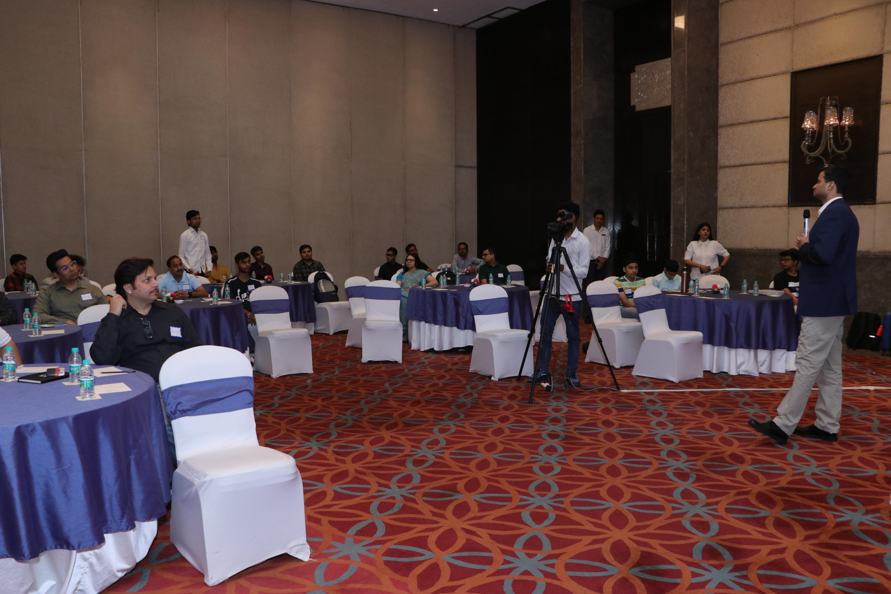 Kartik Sharma presenting at AI Dev Day India 2024
