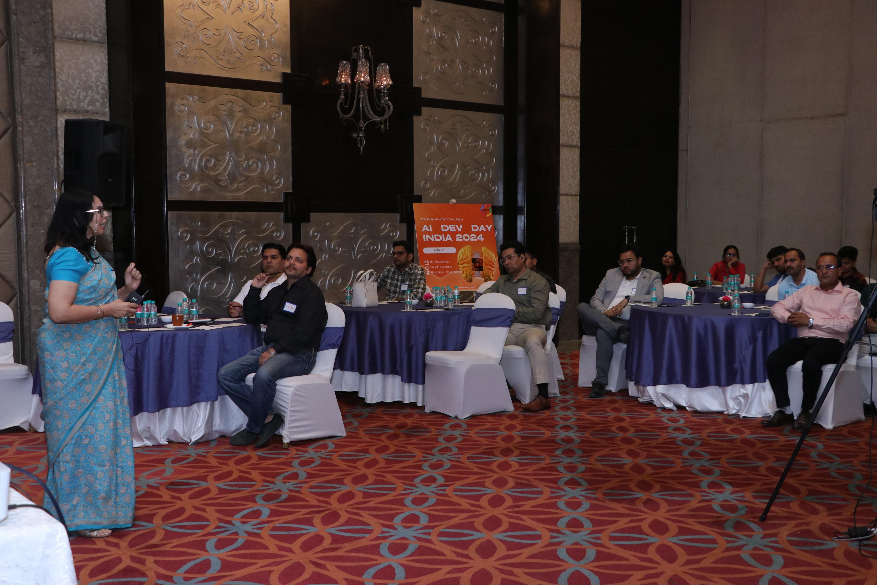 Audience engaging with Sangeeta Bharadwaj's session