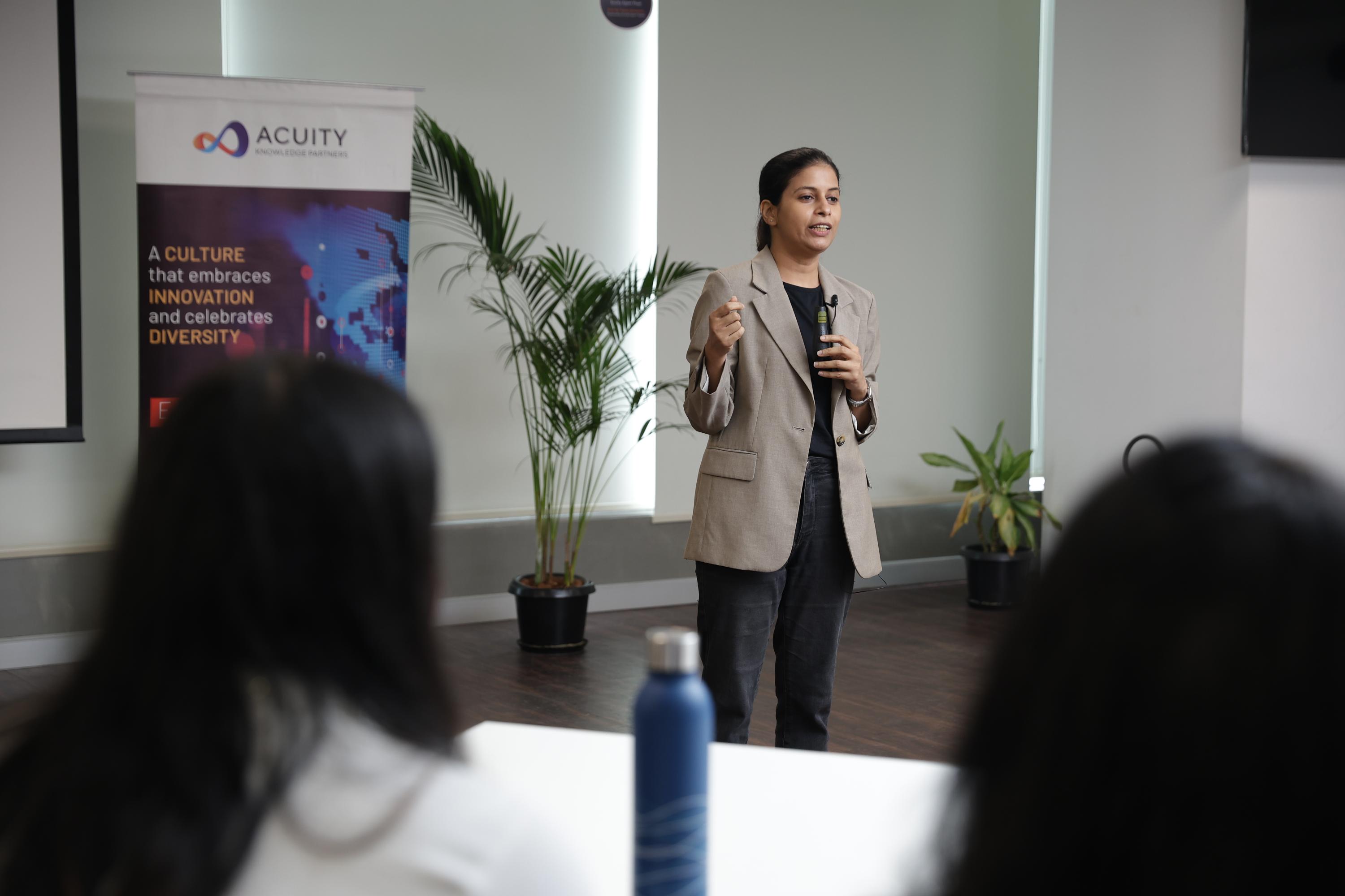 Audience engaging with the session