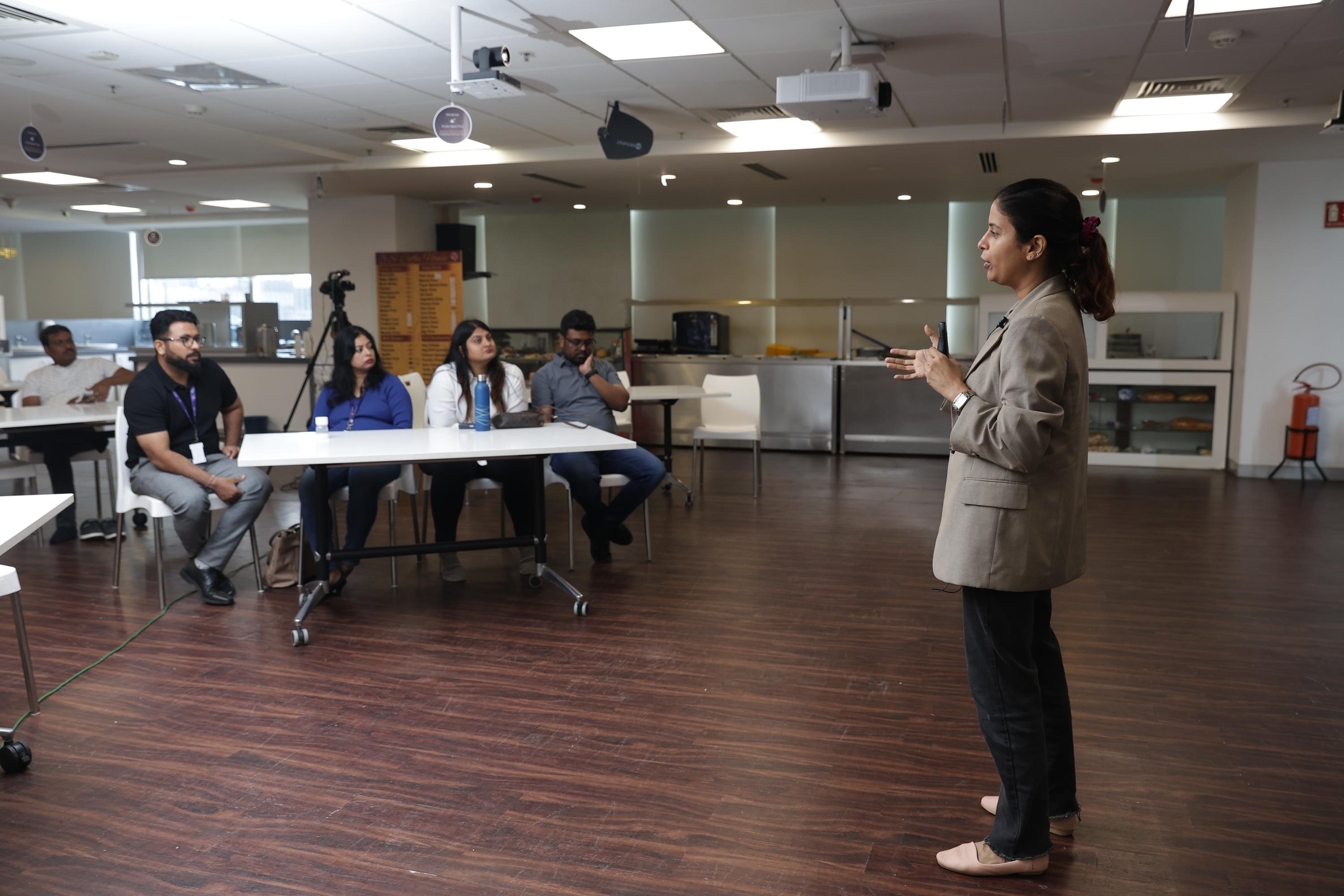 Neha Singh answering Q&A