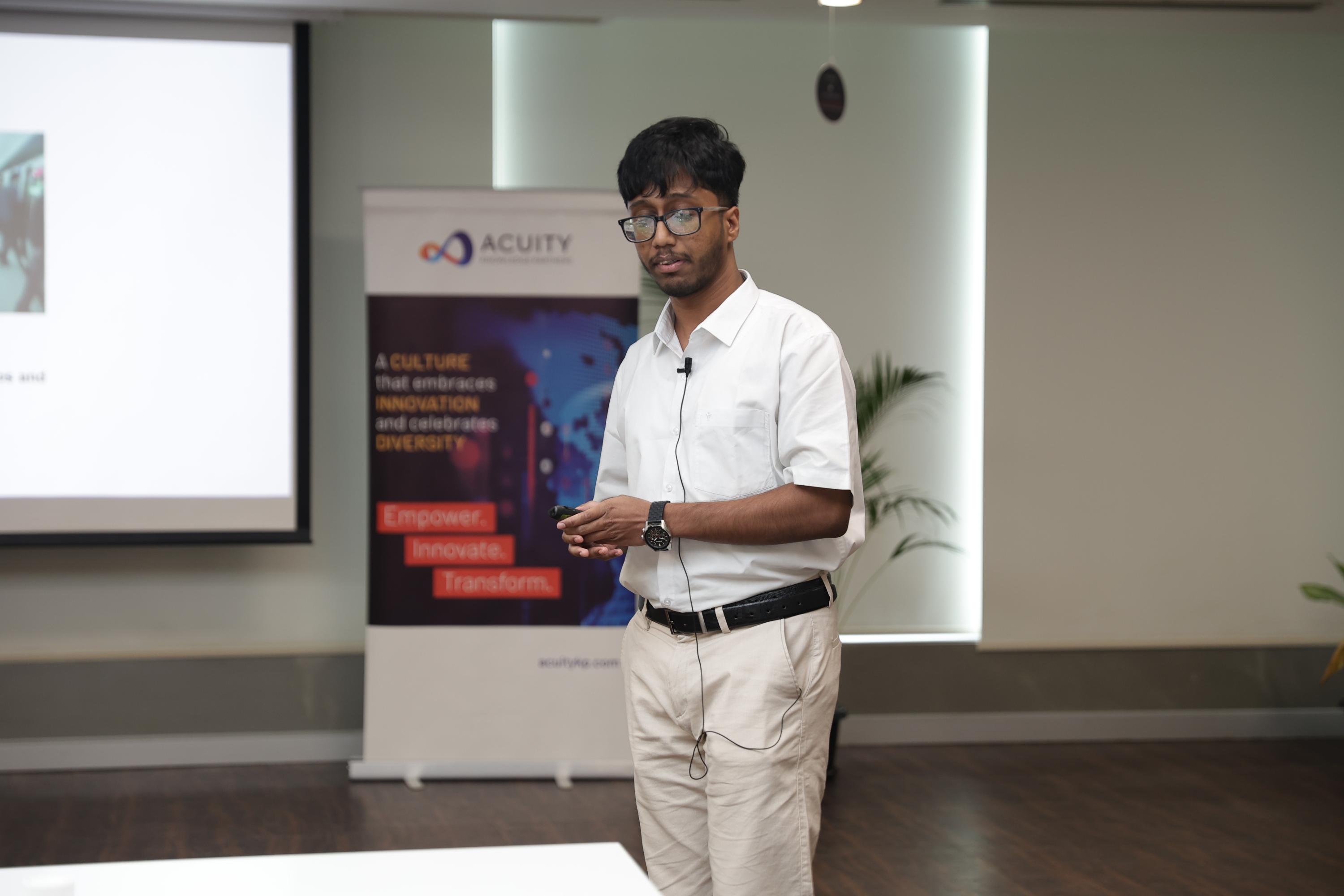 Om Subrato Dey presenting The Model War