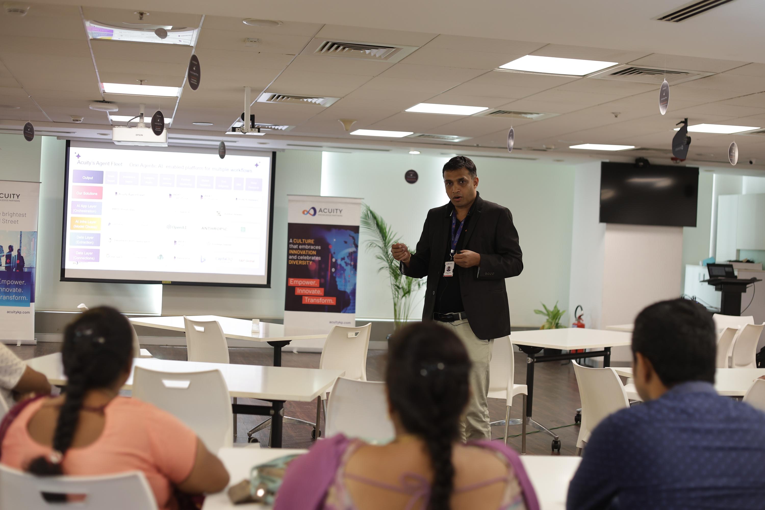 Ramesh Tunga presenting LLM Agents